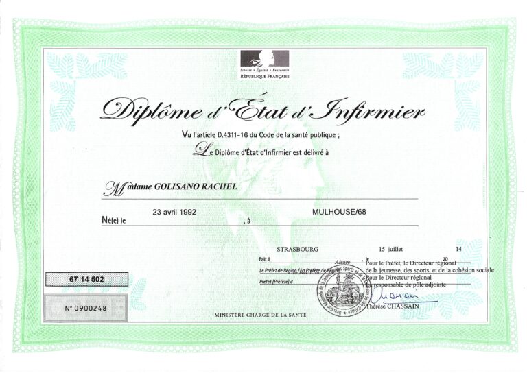Diplôme d'État d'infirmière